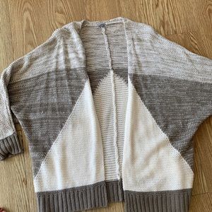 Grey/white cardigan from Charlotte Russe